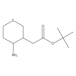 Tert-butyl 2-(4-aminothian-3-yl)acetate Structure