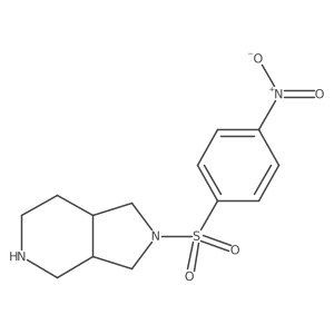 rac-(3aR,7aR)-2-(4-nitrobenzenesulfonyl)-octahydro-1H-pyrrolo[3,4-c]pyridine Structure