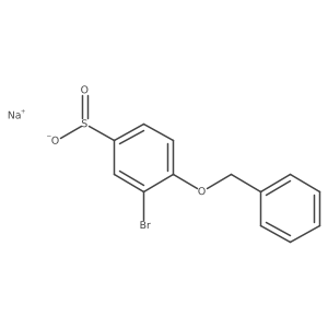 Sodium 4-(benzyloxy)-3-bromobenzene-1-sulfinate Structure
