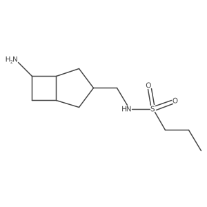 N-({6-aminobicyclo[3.2.0]heptan-3-yl}methyl)propane-1-sulfonamide结构式