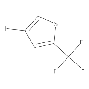 4-Iodo-2-(trifluoromethyl)thiophene结构式