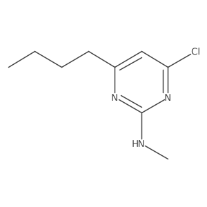 4-butyl-6-chloro-N-methylpyrimidin-2-amine Structure