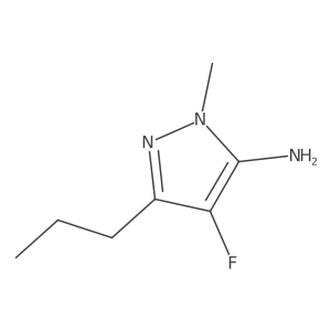 4-fluoro-1-methyl-3-propyl-1H-pyrazol-5-amine结构式