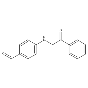 4-[(2-Oxo-2-phenylethyl)amino]benzaldehyde Structure