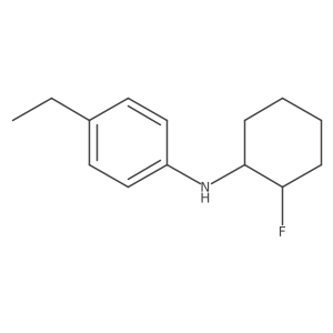 4-ethyl-N-[(1R,2R)-2-fluorocyclohexyl]aniline结构式