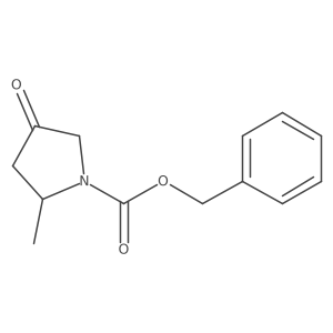 Benzyl 2-methyl-4-oxopyrrolidine-1-carboxylate结构式