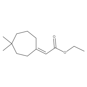 ethyl 2-[(1Z)-4,4-dimethylcycloheptylidene]acetate结构式
