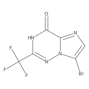 7-Bromo-2-(trifluoromethyl)imidazo[2,1-f][1,2,4]triazin-4(1H)-one Structure
