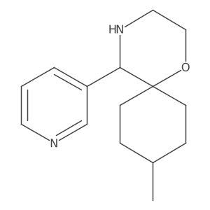 9-Methyl-5-(pyridin-3-yl)-1-oxa-4-azaspiro[5.5]undecane结构式