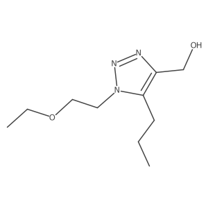 [1-(2-ethoxyethyl)-5-propyl-1H-1,2,3-triazol-4-yl]methanol结构式