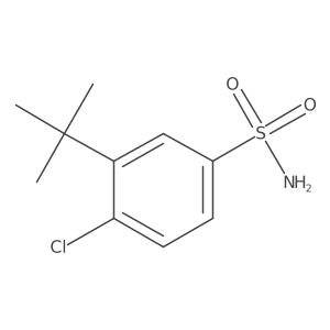 3-Tert-butyl-4-chlorobenzene-1-sulfonamide Structure