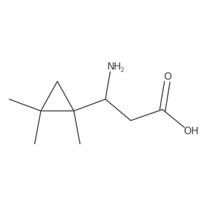 3-Amino-3-(1,2,2-trimethylcyclopropyl)propanoic acid Structure