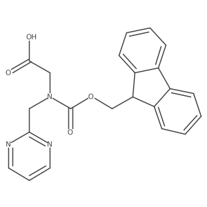 2-({[(9H-fluoren-9-yl)methoxy]carbonyl}[(pyrimidin-2-yl)methyl]amino)acetic acid Structure