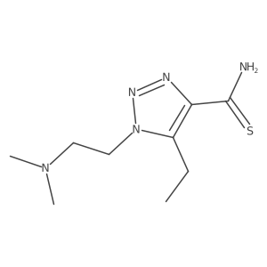 1-[2-(dimethylamino)ethyl]-5-ethyl-1H-1,2,3-triazole-4-carbothioamide结构式