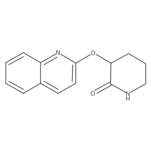 3-(Quinolin-2-yloxy)piperidin-2-one结构式