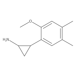 rac-(1R,2S)-2-(2-methoxy-4,5-dimethylphenyl)cyclopropan-1-amine Structure