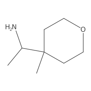 (1S)-1-(4-methyloxan-4-yl)ethan-1-amine结构式
