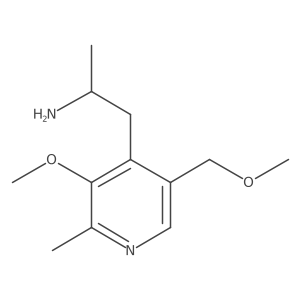 (2S)-1-[3-methoxy-5-(methoxymethyl)-2-methylpyridin-4-yl]propan-2-amine结构式