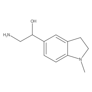 (1S)-2-amino-1-(1-methyl-2,3-dihydro-1H-indol-5-yl)ethan-1-ol Structure