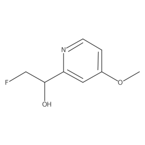 2-Fluoro-1-(4-methoxypyridin-2-yl)ethan-1-ol Structure