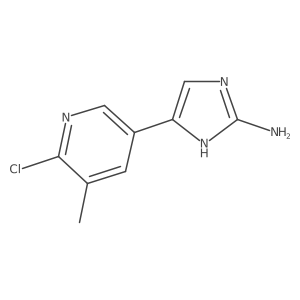 5-(6-chloro-5-methylpyridin-3-yl)-1H-imidazol-2-amine Structure