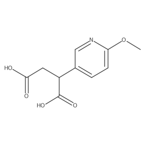 2-(6-Methoxypyridin-3-yl)butanedioic acid Structure