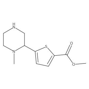 Methyl 5-(1-methylpiperazin-2-yl)thiophene-2-carboxylate Structure