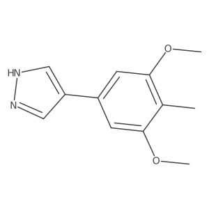 4-(3,5-dimethoxy-4-methylphenyl)-1H-pyrazole结构式