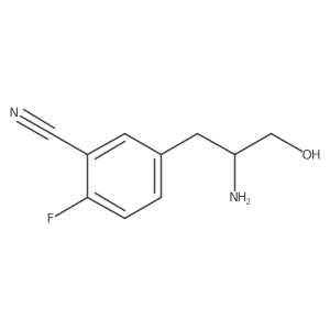5-(2-Amino-3-hydroxypropyl)-2-fluorobenzonitrile结构式