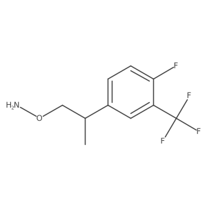 O-{2-[4-fluoro-3-(trifluoromethyl)phenyl]propyl}hydroxylamine Structure