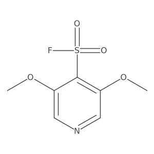 3,5-Dimethoxypyridine-4-sulfonyl fluoride结构式