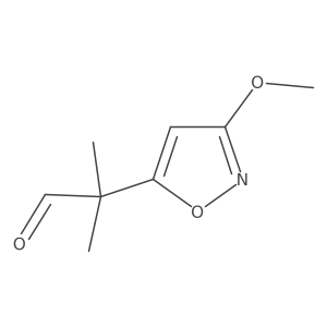 2-(3-Methoxy-1,2-oxazol-5-yl)-2-methylpropanal Structure