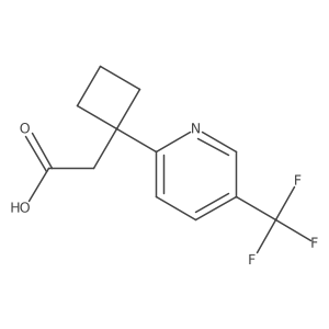 2-{1-[5-(Trifluoromethyl)pyridin-2-yl]cyclobutyl}acetic acid结构式