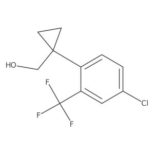 {1-[4-Chloro-2-(trifluoromethyl)phenyl]cyclopropyl}methanol Structure