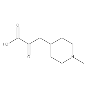 3-(1-Methylpiperidin-4-yl)-2-oxopropanoic acid Structure