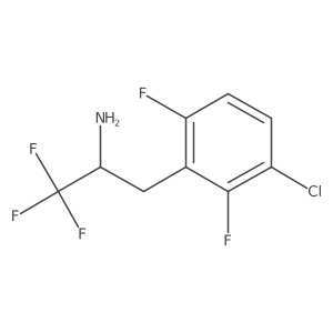 3-(3-Chloro-2,6-difluorophenyl)-1,1,1-trifluoropropan-2-amine Structure