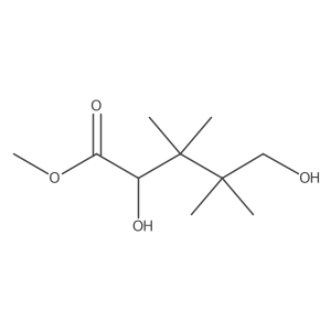 Methyl 2,5-dihydroxy-3,3,4,4-tetramethylpentanoate结构式