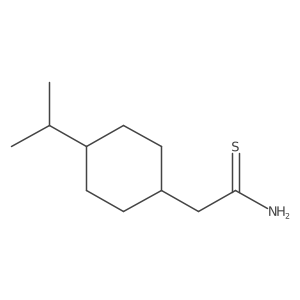 2-[4-(Propan-2-yl)cyclohexyl]ethanethioamide结构式
