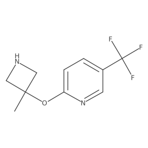 2-[(3-Methylazetidin-3-yl)oxy]-5-(trifluoromethyl)pyridine结构式