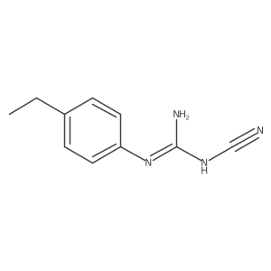N-Cyano-Na(2)-(4-ethylphenyl)guanidine Structure