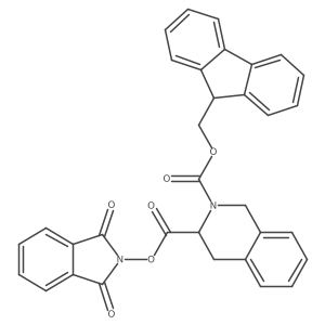 3-(1,3-dioxo-2,3-dihydro-1H-isoindol-2-yl) 2-(9H-fluoren-9-yl)methyl 1,2,3,4-tetrahydroisoquinoline-2,3-dicarboxylate Structure