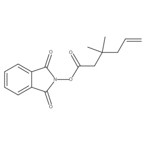1,3-dioxo-2,3-dihydro-1H-isoindol-2-yl 3,3-dimethylhex-5-enoate结构式