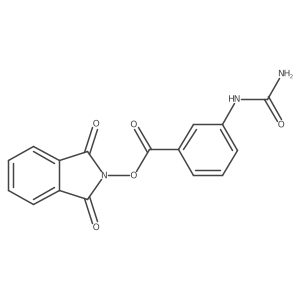 1,3-dioxo-2,3-dihydro-1H-isoindol-2-yl 3-(carbamoylamino)benzoate Structure