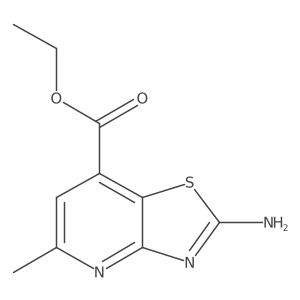 Ethyl 2-amino-5-methyl-[1,3]thiazolo[4,5-b]pyridine-7-carboxylate Structure