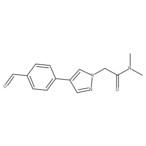 2-[4-(4-Formylphenyl)-pyrazol-1-yl]-N,N-dimethylacetamide Structure
