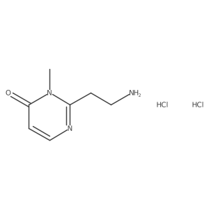 2-(2-Aminoethyl)-3-methylpyrimidin-4-one;dihydrochloride结构式
