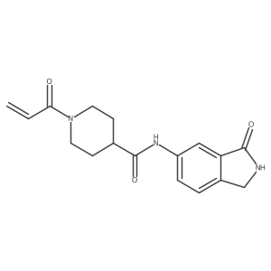 N-(3-Oxo-1,2-dihydroisoindol-5-yl)-1-prop-2-enoylpiperidine-4-carboxamide Structure