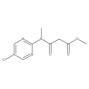 Methyl 3-((5-chloropyrimidin-2-yl)(methyl)amino)-3-oxopropanoate结构式