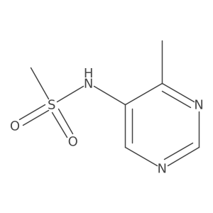 N-(4-methyl-5-pyrimidinyl)Methanesulfonamide结构式