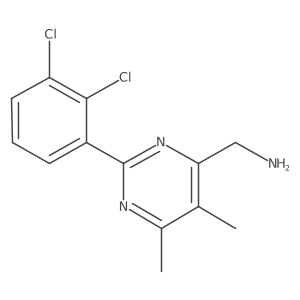 1-[2-(2,3-Dichlorophenyl)-5,6-dimethylpyrimidin-4-yl]methanamine Structure